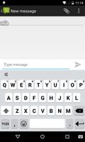 Emoji Keyboard - White Flat الملصق