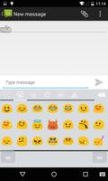 Emoji Keyboard - White Flat تصوير الشاشة 1