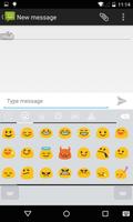 Emoji Keyboard - White Flat 스크린샷 1