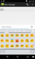 Emoji Keyboard - White Flat تصوير الشاشة 1