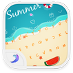 Emoji Keyboard-At the Beach