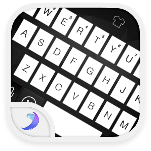 Emoji Keyboard-Black and White