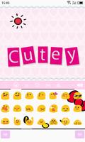 Emoji Keyboard-Cutey تصوير الشاشة 2