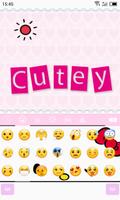 Emoji Keyboard-Cutey تصوير الشاشة 3