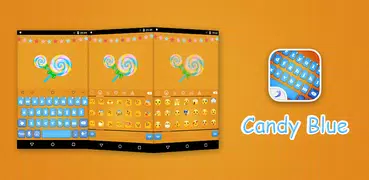 Emoji Keyboard-Candy Blue