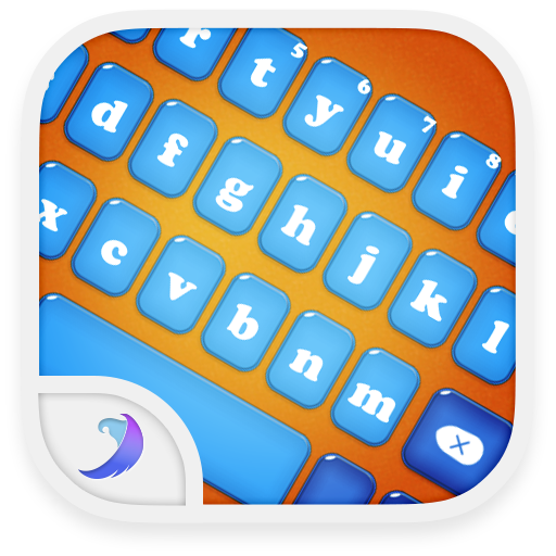 Emoji Keyboard-Candy Blue