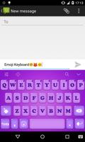 Emoji Keyboard-Candy Purple syot layar 1