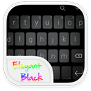 Emoji Keyboard-Elegant Black APK