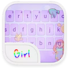 Скачать Emoji Keyboard-Girl APK