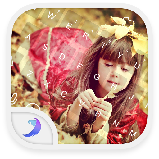 Emoji Keyboard-Girl and Leaf