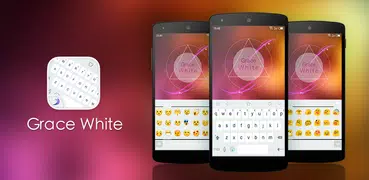 Emoji Keyboard-Gracy White