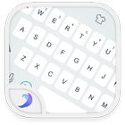 Emoji Keyboard-Gracy White أيقونة