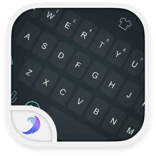Emoji Keyboard-Gray Tone