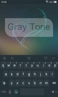 Emoji Keyboard-Gray Tone पोस्टर