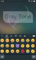 برنامه‌نما Emoji Keyboard-Gray Tone عکس از صفحه