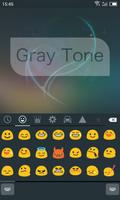 Emoji Keyboard-Gray Tone स्क्रीनशॉट 2