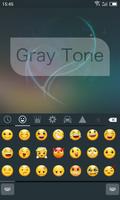 Emoji Keyboard-Gray Tone capture d'écran 3