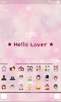 Emoji Keyboard-Hello Lover Affiche
