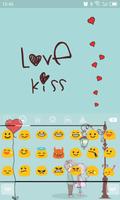 Emoji Keyboard-Love Kiss 截图 1