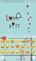 Emoji Keyboard-Love Kiss capture d'écran 2