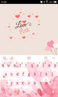 Emoji Keyboard-Love Pink Affiche