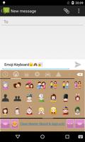 Emoji Keyboard-NewStyle Purple syot layar 3
