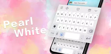 Emoji Keyboard - Pearl White