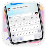 Emoji Keyboard - Pearl White أيقونة