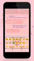 Emoji Keyboard - Pink Peppa स्क्रीनशॉट 1