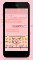 برنامه‌نما Emoji Keyboard - Pink Peppa عکس از صفحه