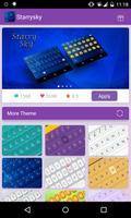 Emoji Keyboard-Starry Sky penulis hantaran