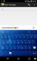 برنامه‌نما Emoji Keyboard-Starry Sky عکس از صفحه