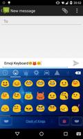 برنامه‌نما Emoji Keyboard-Starry Sky عکس از صفحه