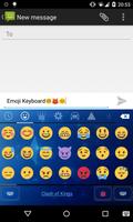 برنامه‌نما Emoji Keyboard-Starry Sky عکس از صفحه