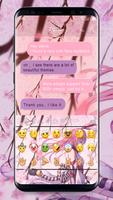 Emoji Keyboard - Samurai Girl 스크린샷 3