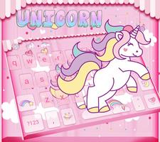 Rainbow Unicorn Keyboard theme poster