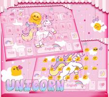 Rainbow Unicorn Keyboard theme screenshot 1