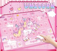 Rainbow Licorne clavier thème capture d'écran 2
