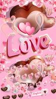 Chocolat amour clavier thème Affiche