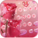 Waterdrop Rose Teclado tema APK
