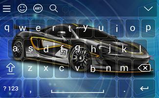 New Racing Car Keyboard Theme 스크린샷 1