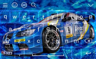 New Racing Car Keyboard Theme 截图 2