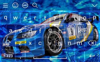 New Racing Car Keyboard Theme ảnh chụp màn hình 2