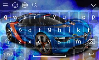 New Racing Car Keyboard Theme capture d'écran 3