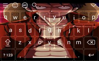 New Luffy One Piece Keyboard themes capture d'écran 3