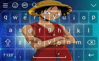New Luffy One Piece Keyboard themes Affiche