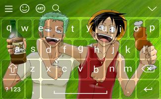 New Luffy One Piece Keyboard themes capture d'écran 1