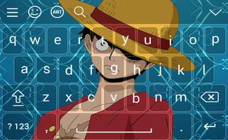 New Luffy One Piece Keyboard themes capture d'écran 2