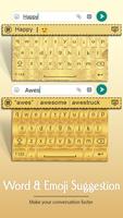 Gold Keyboard syot layar 2