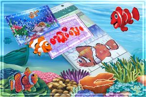 Animated Clown Fish Keyboard pro penulis hantaran